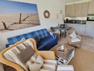 Wohnzimmer und Küche