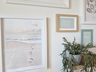 Küstenblick 54° Detail Wohnzimmerwand