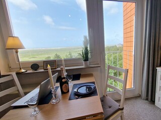 Küstenblick aus dem Wohnzimmer