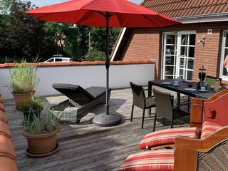 Strandkorb und Gartenmobilar