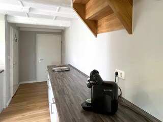 Küchenerweiterung im Flur zum Bad und dem hinteren Ausgang