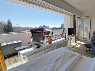 Aussicht aus dem Bett