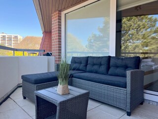 Balkon 1 mit Loungemöbeln
