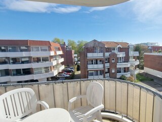 Blick aus dem Schlafzimmerfenster