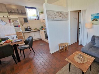 Wohnraum mit offener Küche