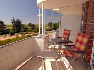 Sitzplatz auf dem Balkon