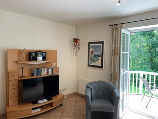 TV-Ecke im Wohnzimmer