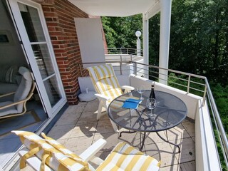 Gemütlicher Balkon.