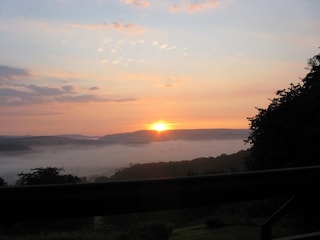 Sonnenaufgang vom Balkon