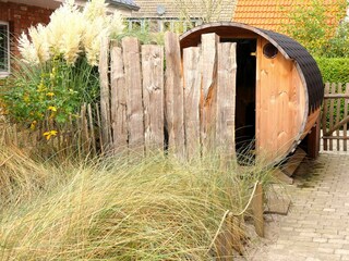 Fassauna zur Haushälfte