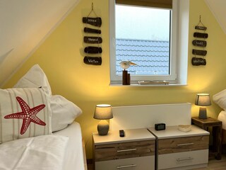 Schlafraum 3 mit 2 Einzelbetten im 2.Obergeschoss