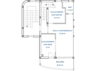 Vakantieappartement Primosten Grondplan 44