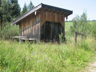 "Torfstich"-Schauhütte bei Achele