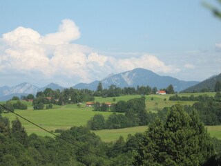 Ihr Ausblick vom Balkon zum Herzogstand!