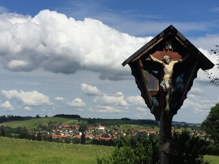 Blick auf unser Dorf Saulgrub