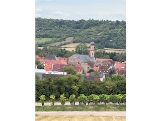 Eibelstadt von oben - sicht aus den Weinbergen
