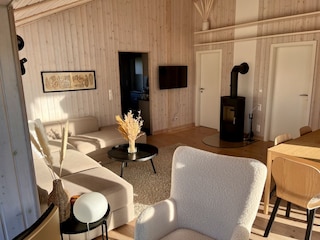 Wohnbereich mit Kamin