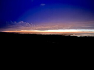 Sonnenuntergang vom Deich aus