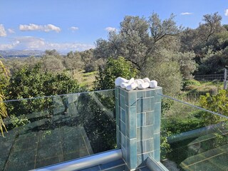 Safe glass balcony railing.