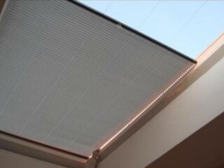 Huge skywindow for stargazing with blind