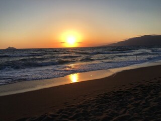 Sonnenuntergang  Strand Kalamaki