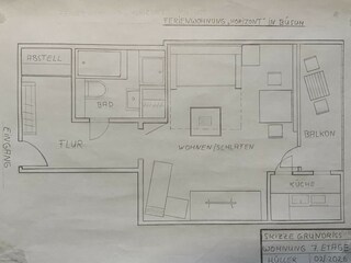 Grundriss der Ferienwohnung