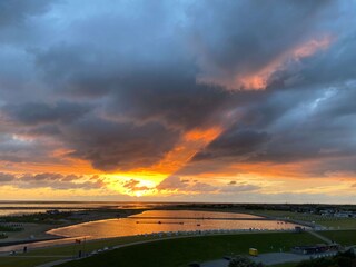 Sonnenuntergang über der Lagune