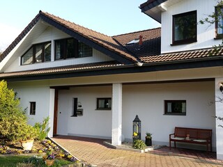 Entry area and parking