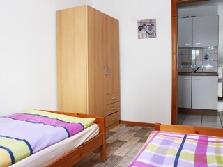Schlafzimmer mit 2 Einzelbetten