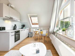 Wohnzimmer mit Schlafsofa