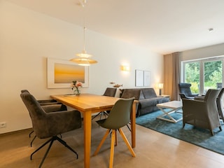 Essbereich im Wohnzimmer