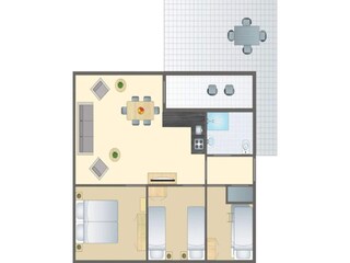 Vakantiehuis Waxweiler Grondplan 28