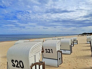Strand mit Strandkörben