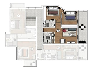 Appartement Stara Novalja Grondplan 36