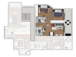 Apartment Stara Novalja Grundriss 36