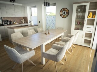 Küche und Essbereich