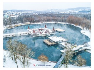 Thermalsee Hévíz im Winter