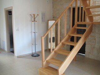 Treppe zum Obergeschoss