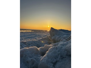 Schnee und Eis an der Ostsee