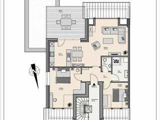 Grundriss DG Wohnung 205