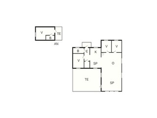 Vakantiehuis Nättraby Grondplan 6