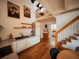 Voll ausgestattete Küche