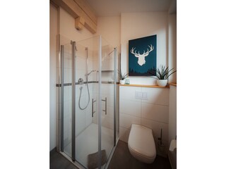 Badezimmer mit Dusche & WC