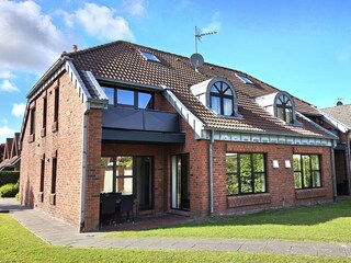 Ansicht hinten mit Balkon