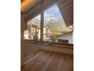 Blick vom Bett aus auf den Jenner und den Hohen Göll