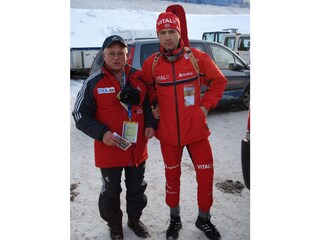 Ole Einar Bjöendalen und Wolfgang in Oberhof.