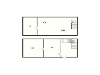 Vakantiehuis Aalbæk Grondplan 5