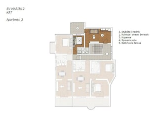 Appartement Stara Novalja Grondplan 31
