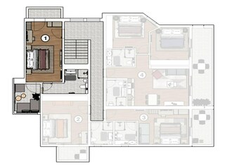 Appartamento Stara Novalja Pianta del piano 28
