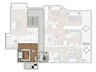 Appartement Stara Novalja Grondplan 29